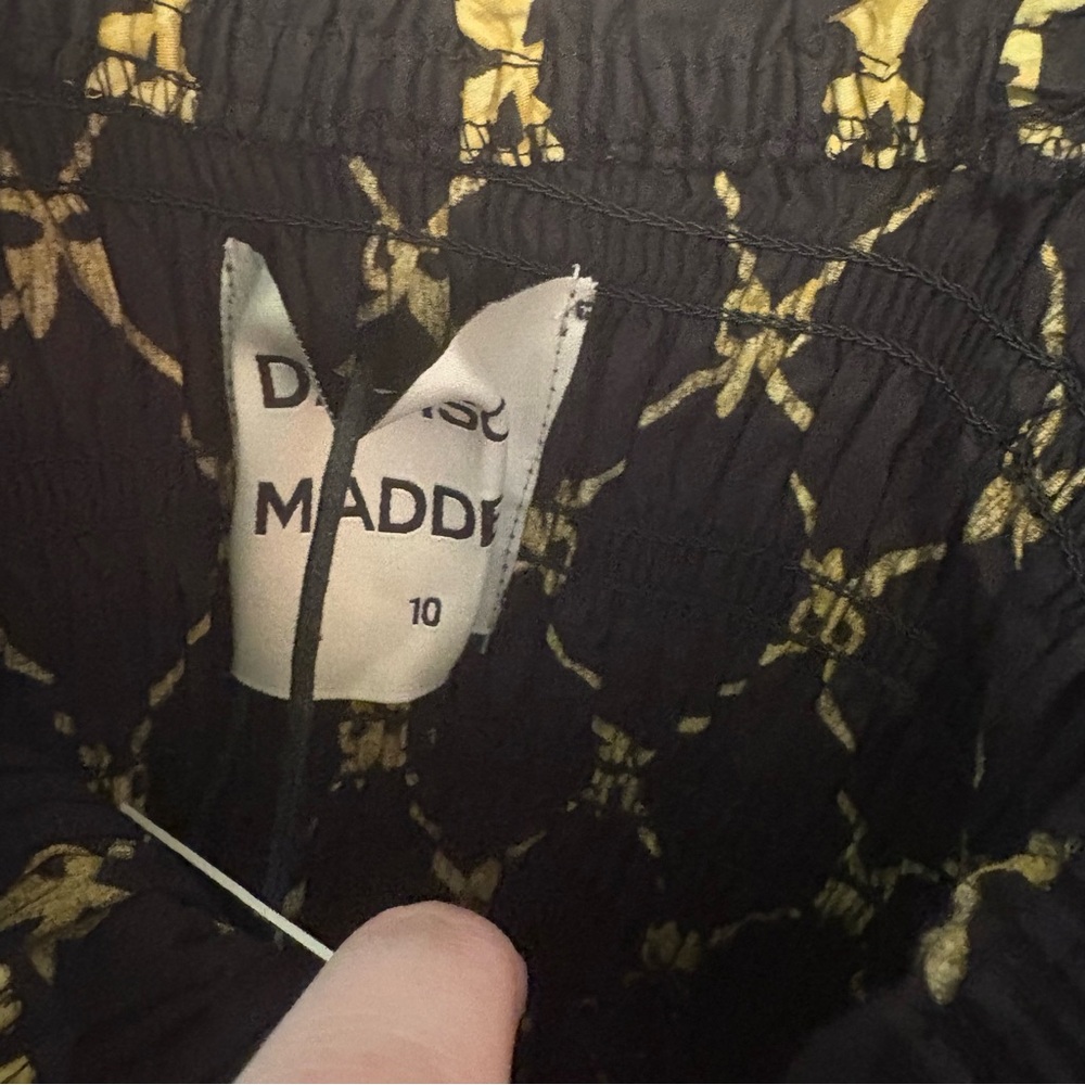 New Damson Madder Tish midi dress in black bow print - Picture 8 of 11